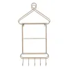Shelves 43 x 13 x 84 cm Natural Metal White