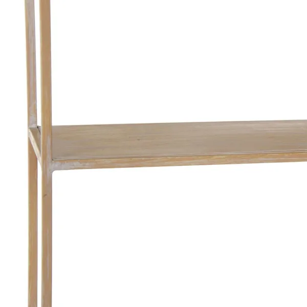 Lentyna 43 x 13 x 84 cm Natūralus Metalinis Balta