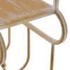 Полка 43 x 13 x 84 cm Натуральный Металл Белый