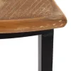 Sivupöytä Ruskea Musta Metalli Rauta Puu MDF 62,5 x 62,5 x 73 cm 62,5 x 31 x 73 cm (2 osaa)