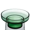 Candleholder 16,5 x 16,5 x 28,5 cm Green Glass