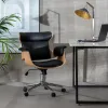 Офисный стул Чёрный Натуральный 68 x 62 x 85 cm