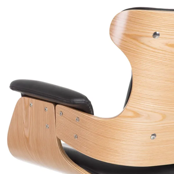 Office Chair Black Natural 68 x 62 x 85 cm