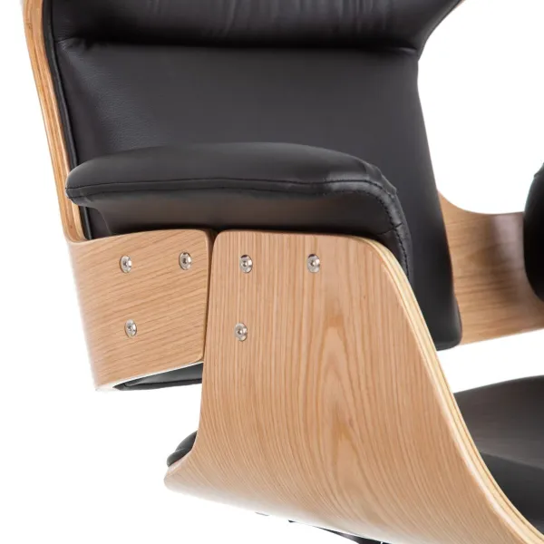Office Chair Black Natural 68 x 62 x 85 cm