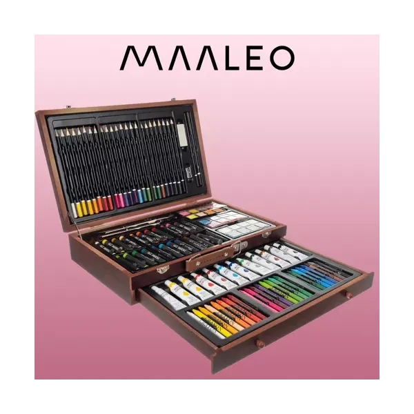 Maalaussetti matkalaukussa - 129 osaa Maaleo 21644
