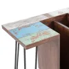 Rašomasis stalas 140 x 35 x 77 cm Metalinis Medžio