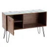 Indauja Mėlyna Ruda Medžio Metalinis Geležis kininės melijos mediena 120 x 40 x 80 cm