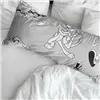 Pillowcase Looney Tunes White Black Multicolour 175 Threads 50x80cm 50 x 80 cm 100% cotton