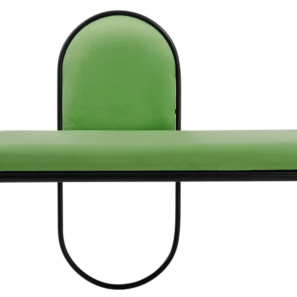 Банкетка 110 x 40 x 68 cm Синтетическая ткань Металл Зеленый