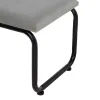 Taburetė 110 x 40 x 68 cm Sintetinis audinys Pilka Metalinis