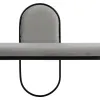 Jakkara 110 x 40 x 68 cm Synteettinen kangas Harmaa Metalli