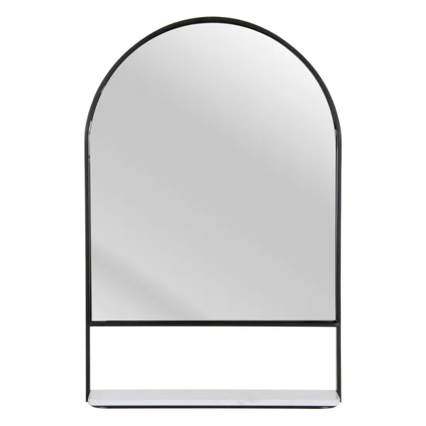Wall mirror White Black 60 x 2,5 x 90 cm