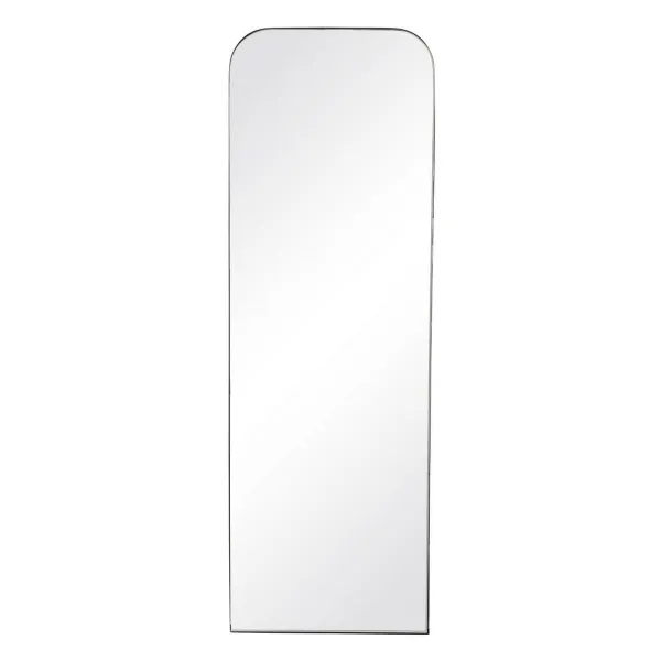 Wall mirror 50 x 2,5 x 150 cm Black Metal