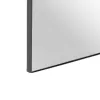 Wall mirror 50 x 2,5 x 150 cm Black Metal