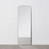 Wall mirror 50 x 2,5 x 150 cm Black Metal