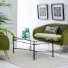 Centrinis stalas 100 x 60 x 45,5 cm Stiklas Metalinis
