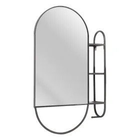 Sieninis veidrodis Juoda 51 x 14 x 80 cm