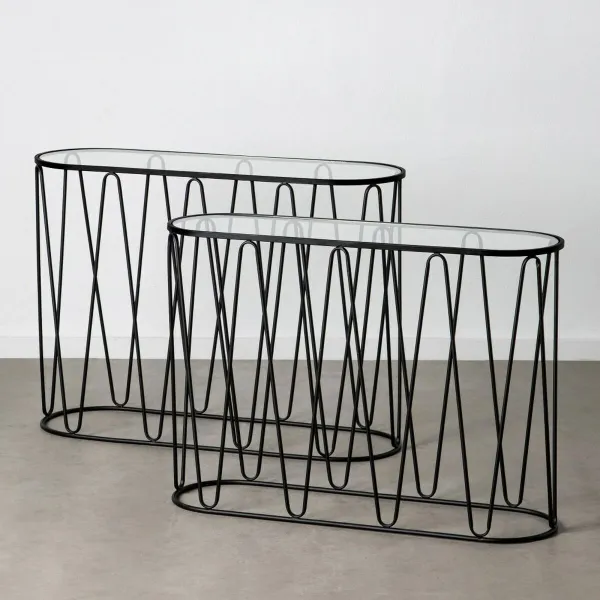 Mēbeļu komplekts Melns 107 x 35,5 x 79 cm