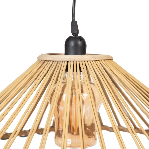 Kattolamppu 57 x 57 x 20,5 cm Luonnollinen Bambu 220 V 240 V 60 W (2 osaa)