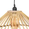 Kattolamppu 57 x 57 x 20,5 cm Luonnollinen Bambu 220 V 240 V 60 W (2 osaa)