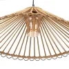 Ceiling Light 57 x 57 x 20,5 cm Natural Bamboo 220 V 240 V 60 W (2 Units)