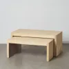 Кофейный столик 110 x 55 x 50 cm Деревянный 2 штук
