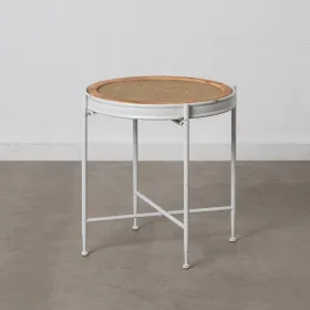 Küljelaud 50 x 50 x 53,5 cm Metall Valge
