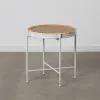 Šoninis staliukas 50 x 50 x 53,5 cm Metalinis Balta