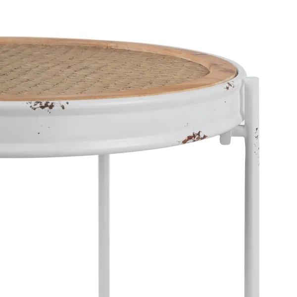 Side table 50 x 50 x 53,5 cm Metal White