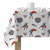 Stain-proof resined tablecloth Superman 05 Multicolour 150 x 150 cm