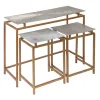 Set of furniture Golden Silver 109 x 38,1 x 78,7 cm