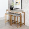Set of furniture Golden Silver 109 x 38,1 x 78,7 cm