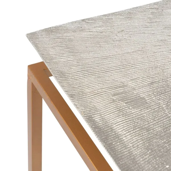 Set of furniture Golden Silver 109 x 38,1 x 78,7 cm