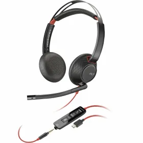 Kõrvaklapid Mikrofoniga Poly Blackwire 5220 Must