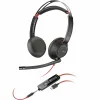 Austiņas ar Mikrofonu Poly Blackwire 5220 Melns