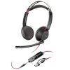 Austiņas ar Mikrofonu Poly Blackwire 5220 Melns