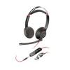 Austiņas ar Mikrofonu Poly Blackwire 5220 Melns