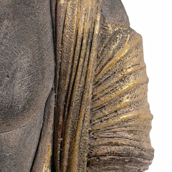 Декоративная фигура Коричневый Позолоченный Воин 38 x 22 x 76 cm