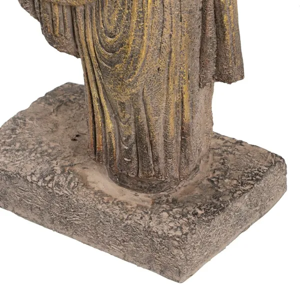 Декоративная фигура Коричневый Позолоченный Воин 38 x 22 x 76 cm