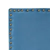 Изголовье кровати 160 x 6 x 60 cm Синтетическая ткань Синий