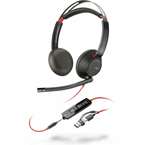 USB Kabelis Poly 93S88AA Melns Sarkans