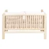Двухместный диван AKAR 131 x 80 x 77,5 cm Натуральный древесина тика