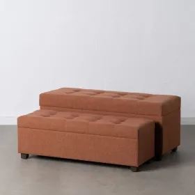 Сундук 102 x 41 x 43 cm Синтетическая ткань Деревянный
