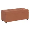 Сундук 102 x 41 x 43 cm Синтетическая ткань Деревянный