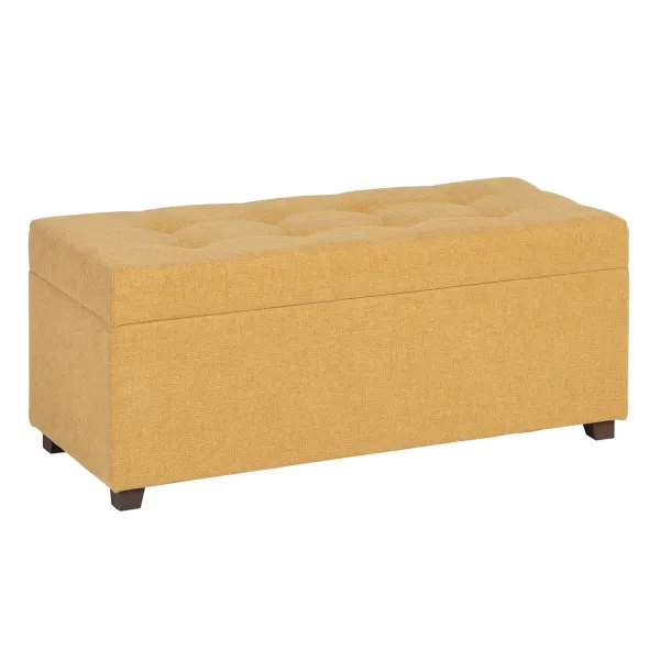 Сундук 102 x 41 x 43 cm Синтетическая ткань Деревянный