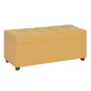 Сундук 102 x 41 x 43 cm Синтетическая ткань Деревянный