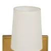 Seinälamppu 58 x 20 x 31,5 cm Synteettinen kangas Kullattu Metalli Moderni