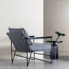 Кресло 69 x 79 x 82 cm Синтетическая ткань Серый Металл