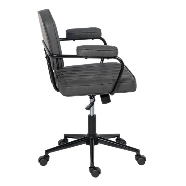 Biroja krēsls 56 x 56 x 92 cm Melns