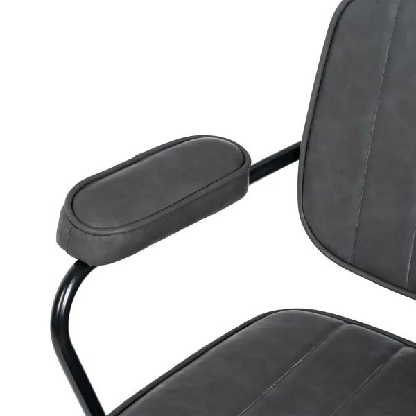 Biroja krēsls 56 x 56 x 92 cm Melns